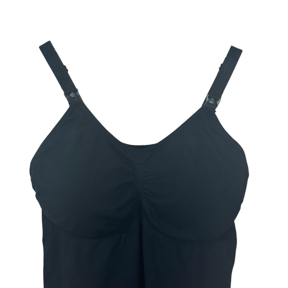 KINDRED BRAVELY Simply Sublime® Maternity & Nursing Tank Black Bra Medium Busty - Picture 8 of 14